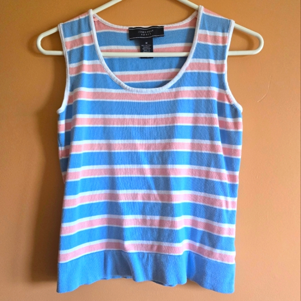 Jones Wear Sport Striped Tank